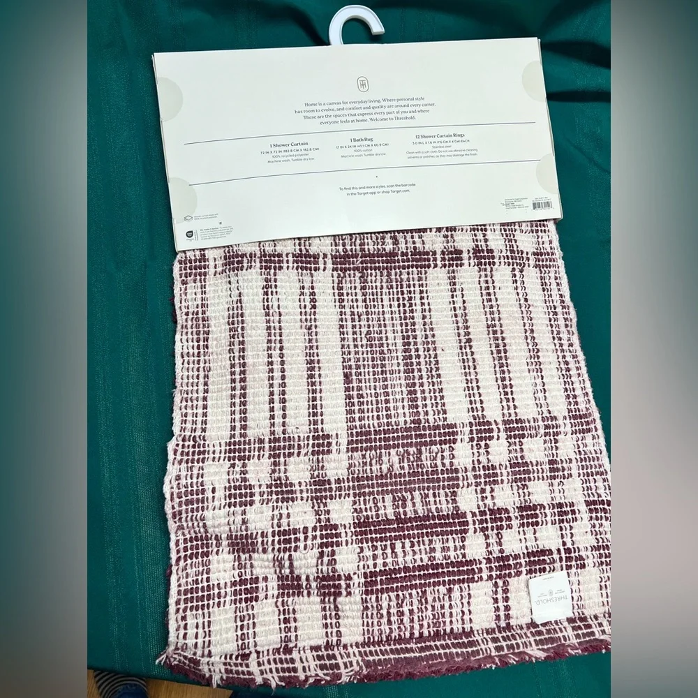 Shower curtain and mat and Bath Towel bundle
